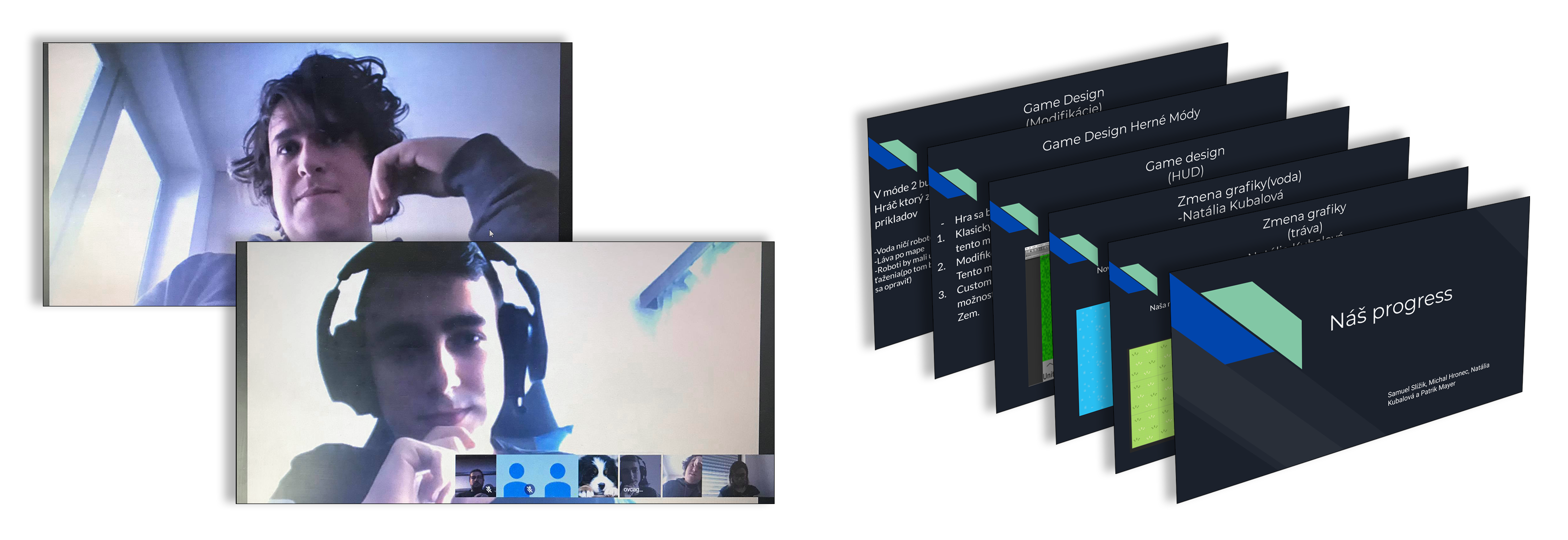 video call and presentation