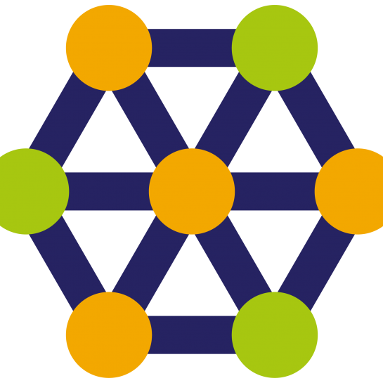 Icon with connected dots